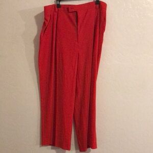 Stacy Adams red men dress pants 40/27 Tailored